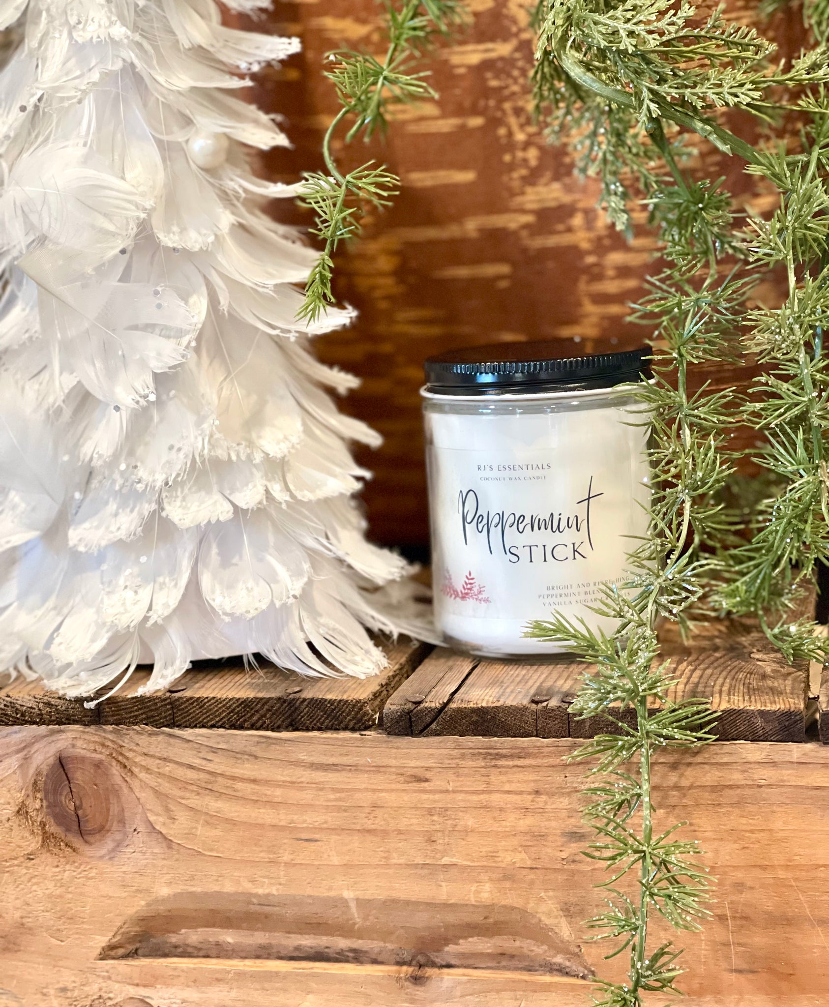 Peppermint Stick 8 oz Candle