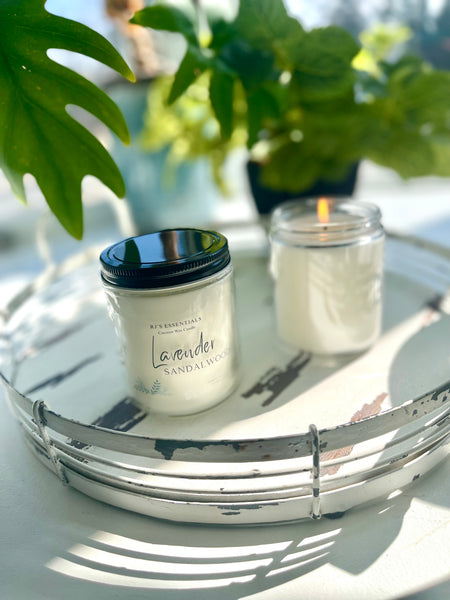 Lavender Sandalwood 8 oz  Candle