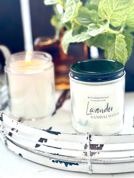 Lavender Sandalwood 8 oz  Candle