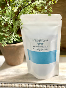 Sea Blue Bath Fizzy Powder in a Pouch